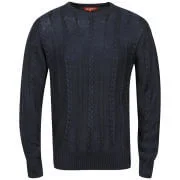 Kickers Men's Isle Cable Knit - Navy - S Image 1