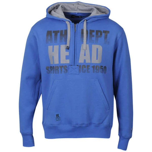 Head Men's 1/4 Zip Hoody - Blue - S - Bleu Image 1