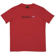 55DSL Men's Live At Least 55 Seconds Slogan T-Shirt - Red - XXL - Rouge Image 1
