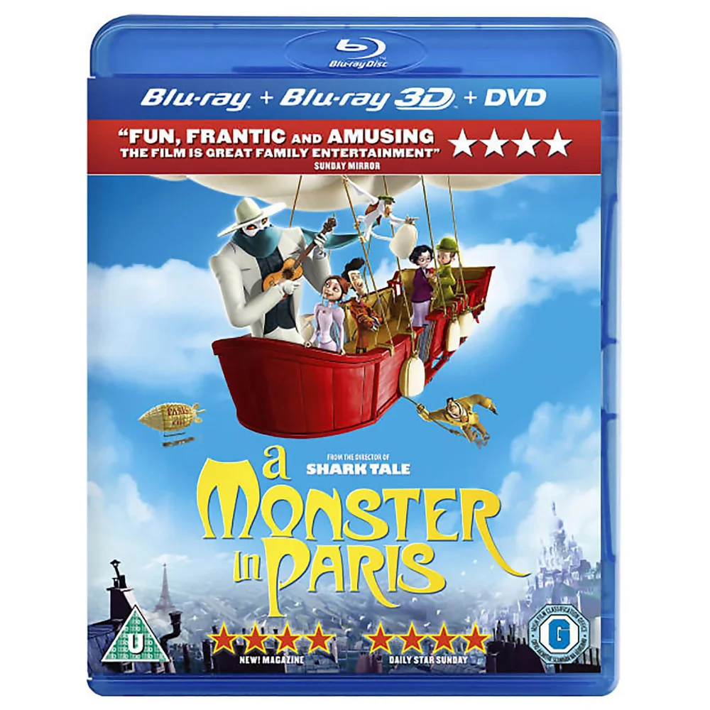 Un monstre à Paris 3D (Blu-Ray 3D, Blu-Ray 2D et DVD) Image 1