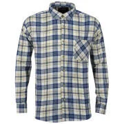 Brave Soul Men's Bate Long Sleeve Shirt - Ecru - S - Ecru Image 1