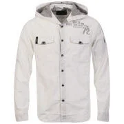 Brave Soul Men's Division Hooded Shirt - White - S - Blanc Image 1