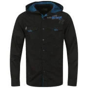 Brave Soul Men's Division Hooded Shirt - Black - S - Noir Image 1