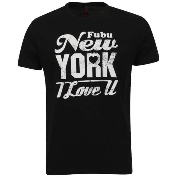 FUBU Men's New York T-shirt - Black - S - Noir Image 1