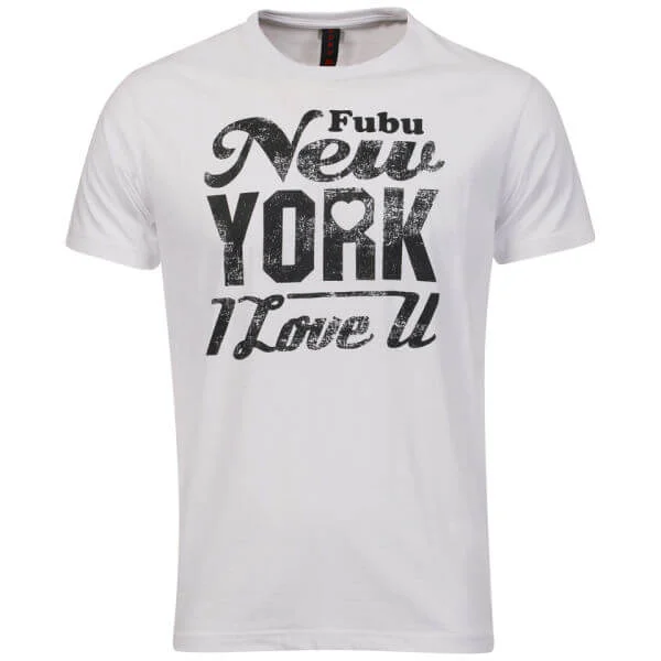 FUBU Men's New York T-shirt - White - S - Blanc Image 1