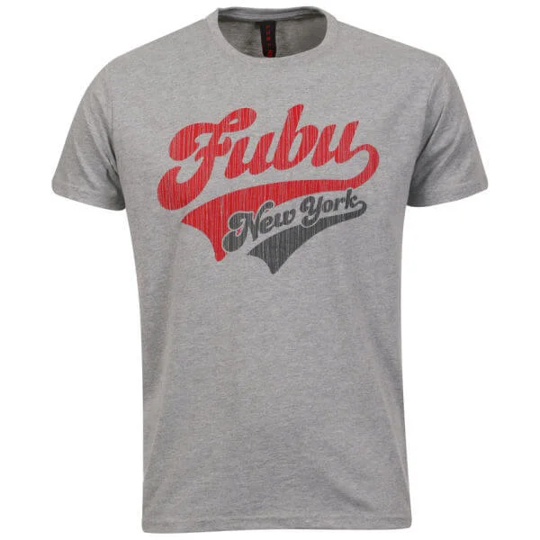 FUBU Men's Vintage New York T-shirt - Grey - S - Gris Image 1