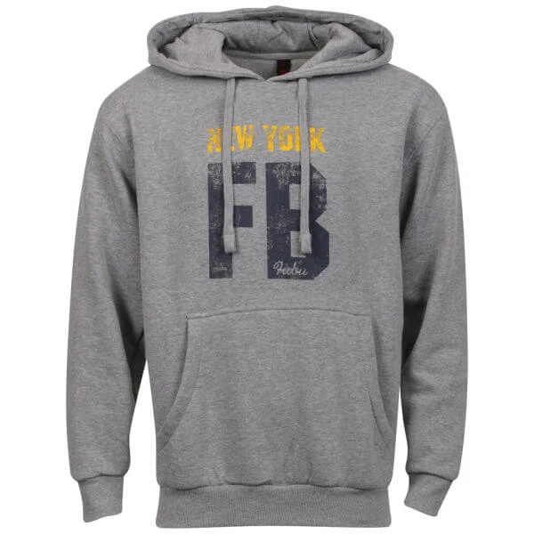 FUBU Men's New York FB Hoody - Grey - S - Gris Image 1
