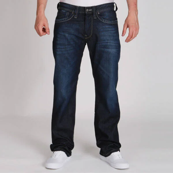 Pepe Men's Kingston Straight Leg Jeans - Dark Ocean Blue Wash - 30S - Dark Ocean Blue Wash Image 1