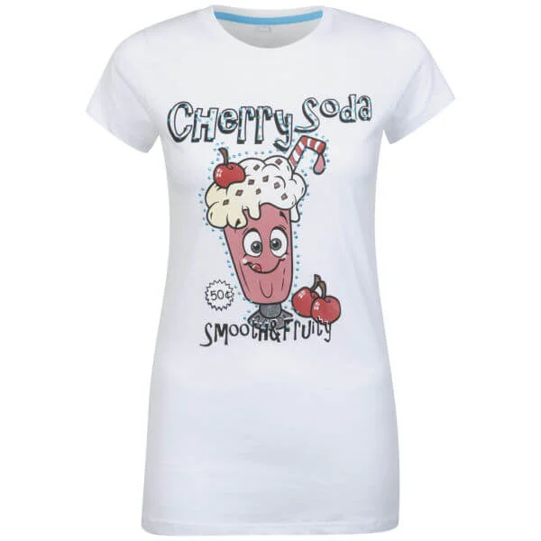 Brave Soul Women's Shake T-Shirt - White/Hawaii Blue - S - Blanc Image 1