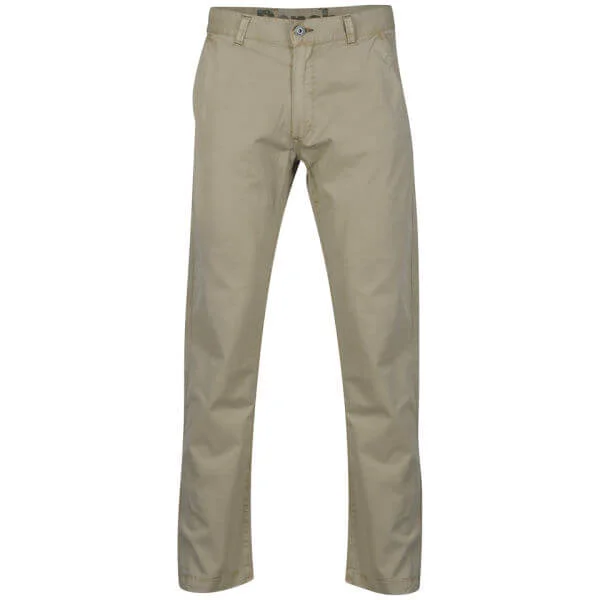 Bench Men's Irving Chino Trousers - Stone - 30/32 - Pierre Image 1