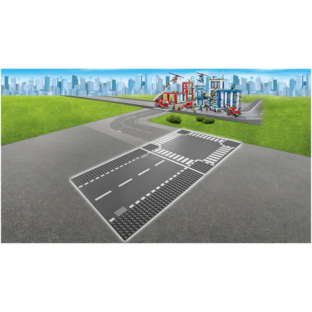 LEGO City: Plaques de route - Ligne droite et carrefour (7280) Image 1