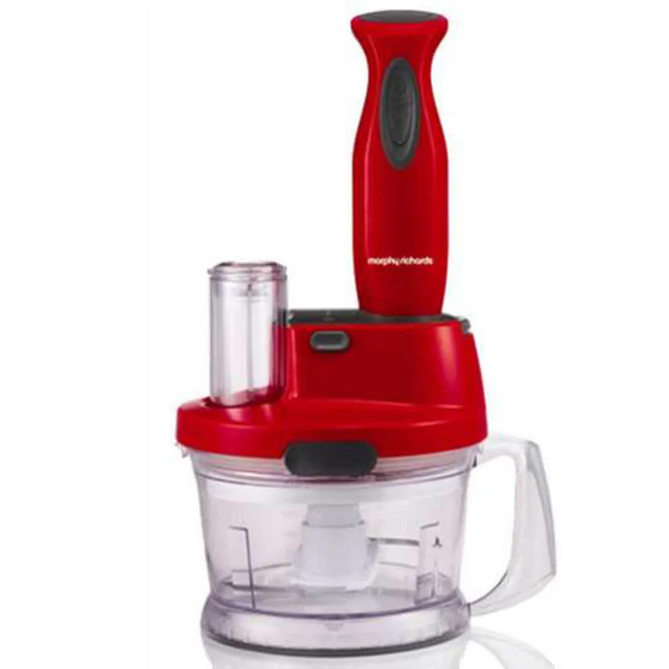 Morphy Richards Accents Hand Blender Work Centre - Red Image 1