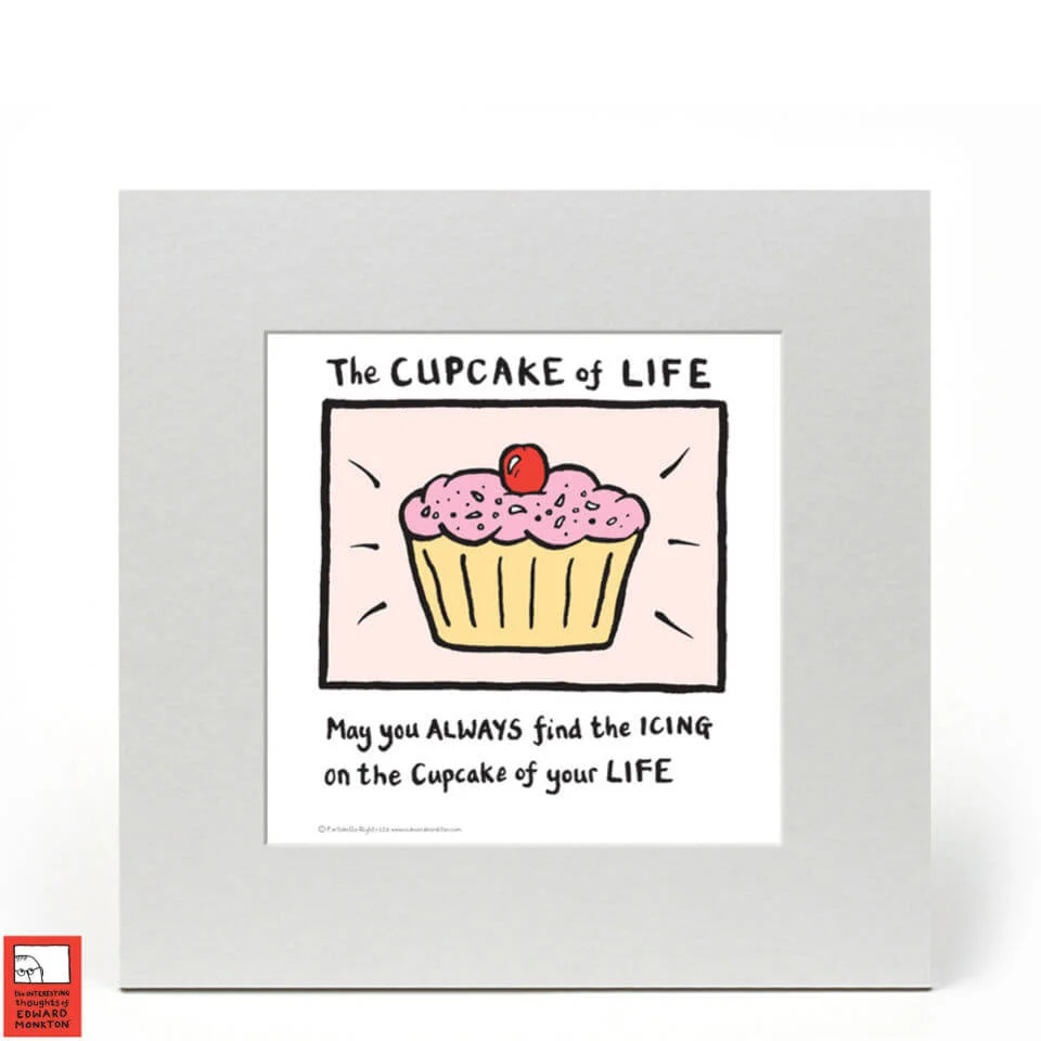 Edward Monkton Impression d'Art - Cupcake of Life Image 1