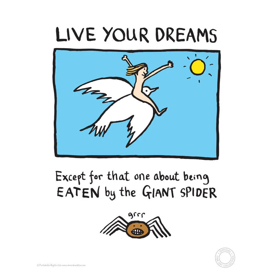 Impression Édition Limitée Live Your Dreams - Edward Monkton Image 1
