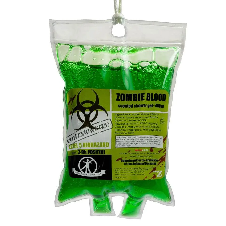 Gel Douche Transfusion Sang de Zombie - Vert Image 1