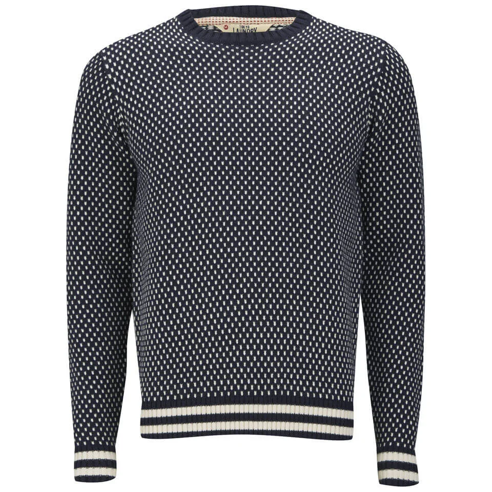 Tokyo Laundry Men's Gabe Geo Jumper - Dark Navy - S - Bleu Image 1