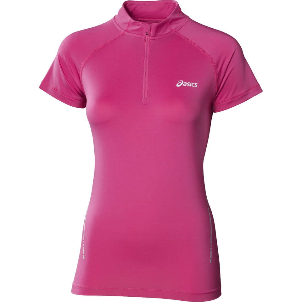 Haut de Course pour Femme ASICS 1/2 Zip -Magenta - XS - Rose Image 1