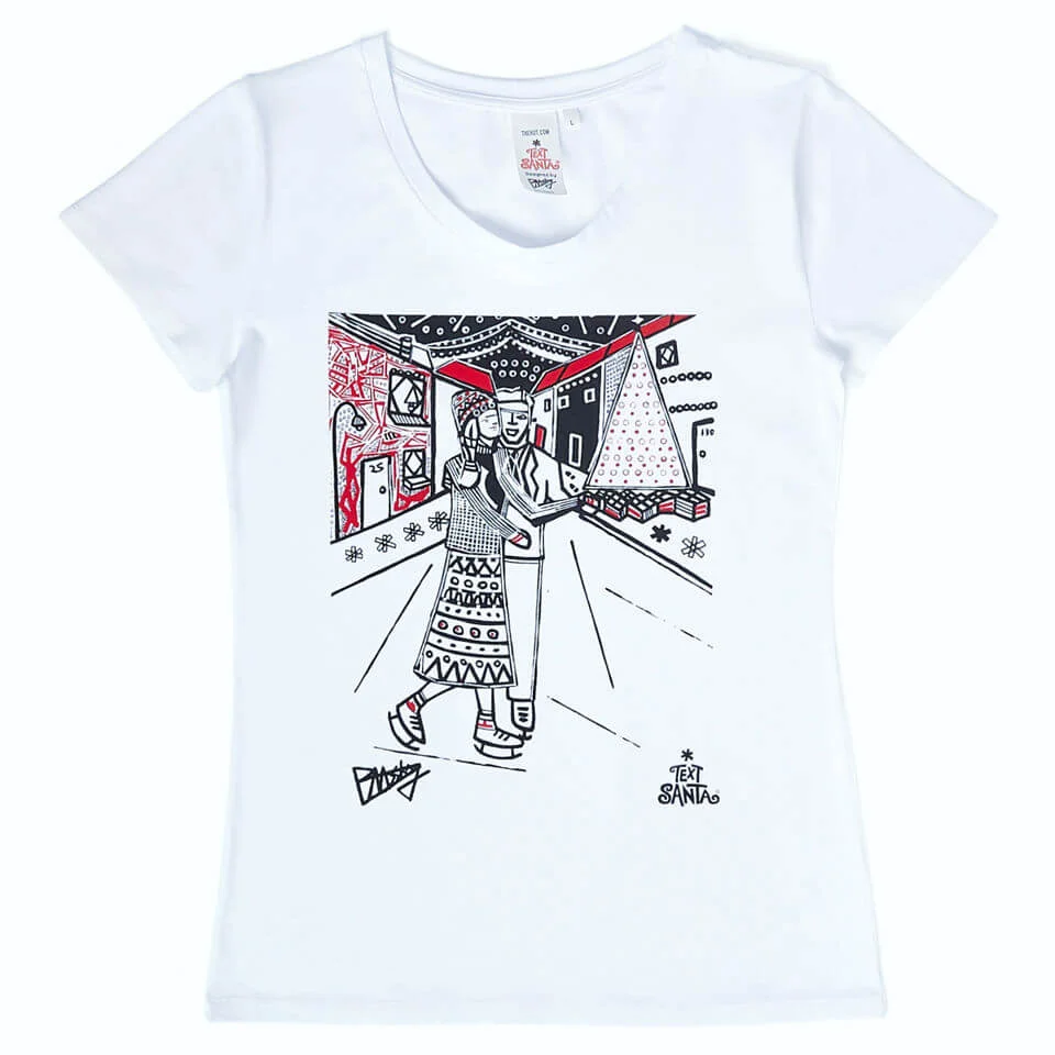 T-Shirt pour Femme Ben Mosely -Blanc - XS/UK 8 Image 1