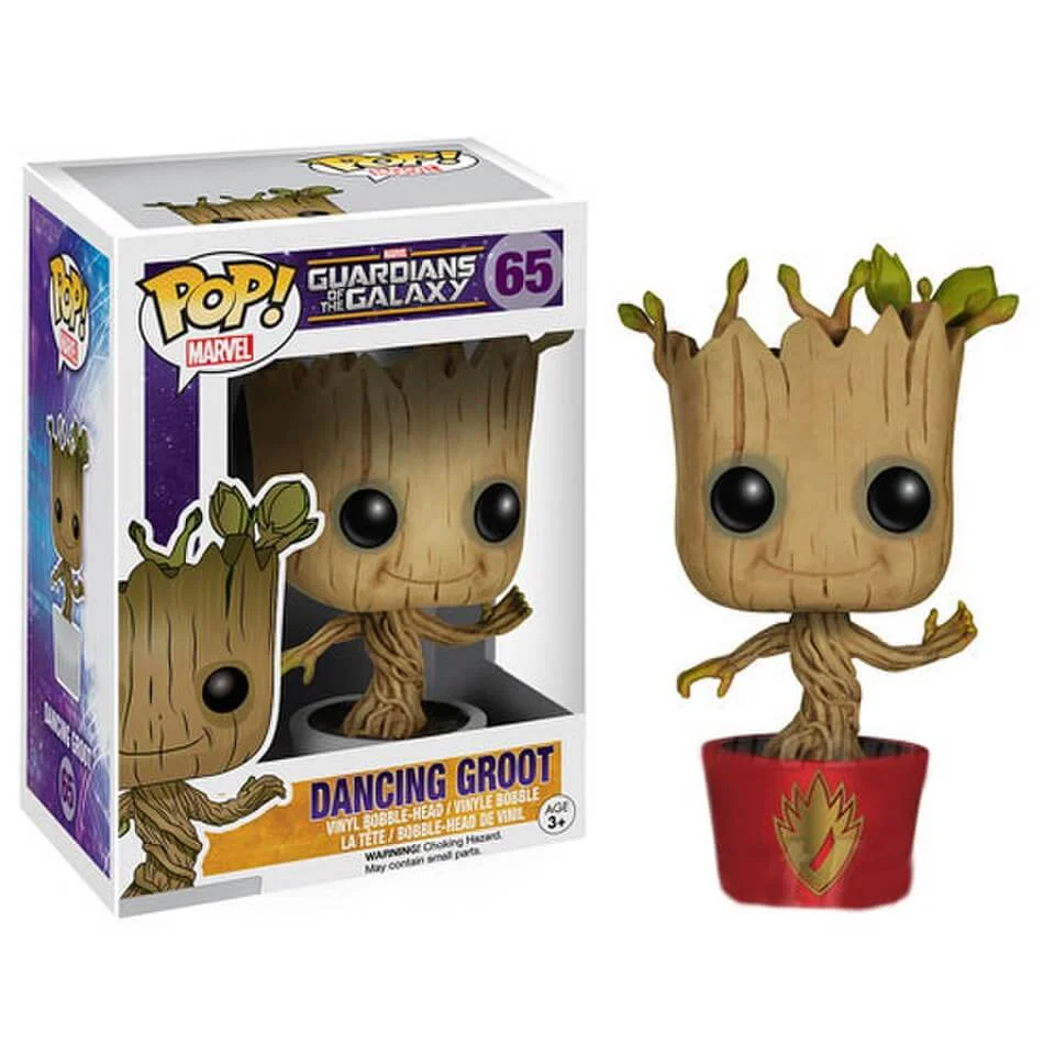 Marvel Gardiens de la Galaxie Ravagers Logo Groot Dansant Figurine Funko Pop! Image 1