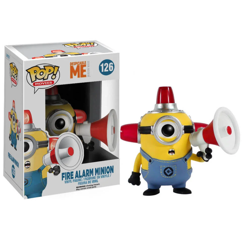 Moi, moche et méchant Minion Alarme Incendie Figurine Funko Pop! Image 1