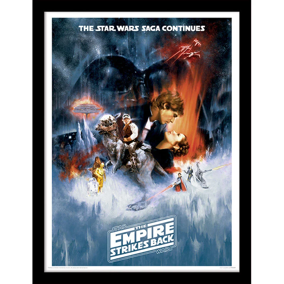 Affiche Encadrée Star Wars épisode V : L'Empire contre - attaque - 30 x 40 cm Image 1
