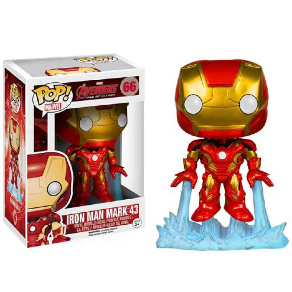 Marvel Avengers: Age of Ultron Iron Man Pop! Vinyl Bobble Head Figure Image 1