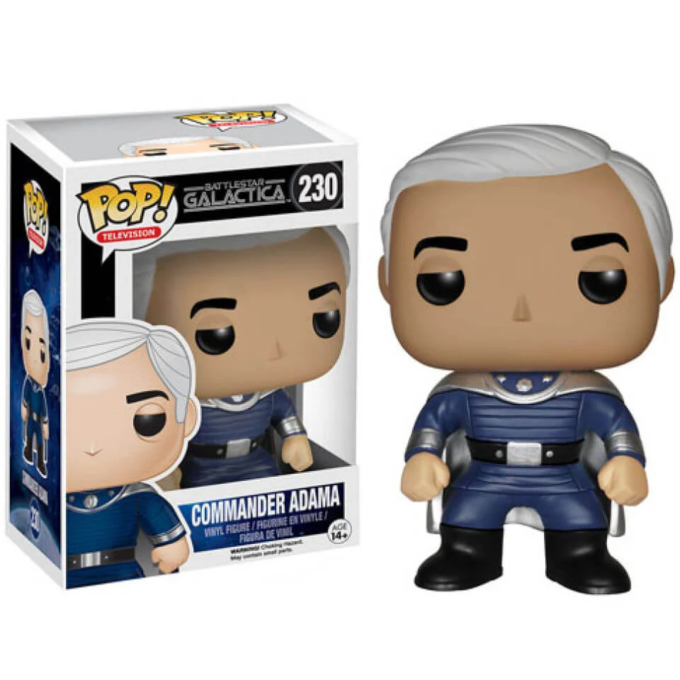 Battlestar Galactica Classic Commandant Adama Pop ! Figurine en vinyle Image 1