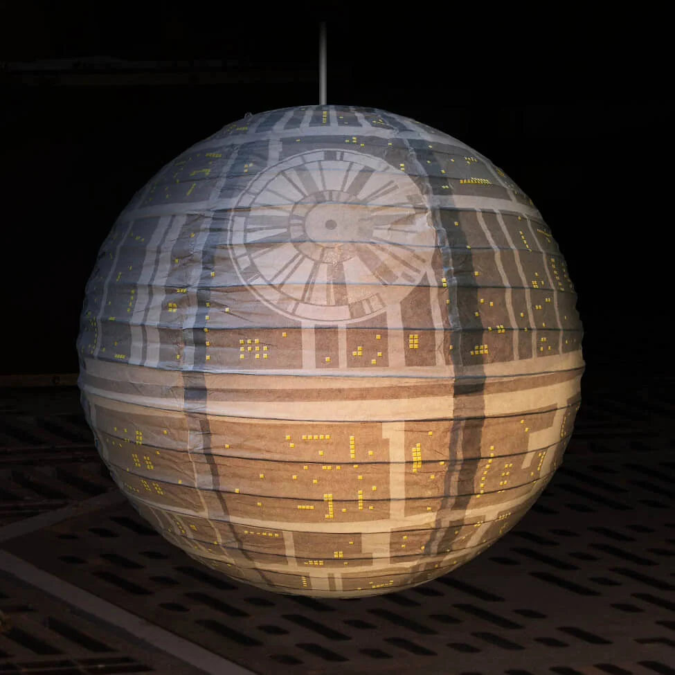 Abat-Jour Papier Star Wars Étoile Noire Image 1