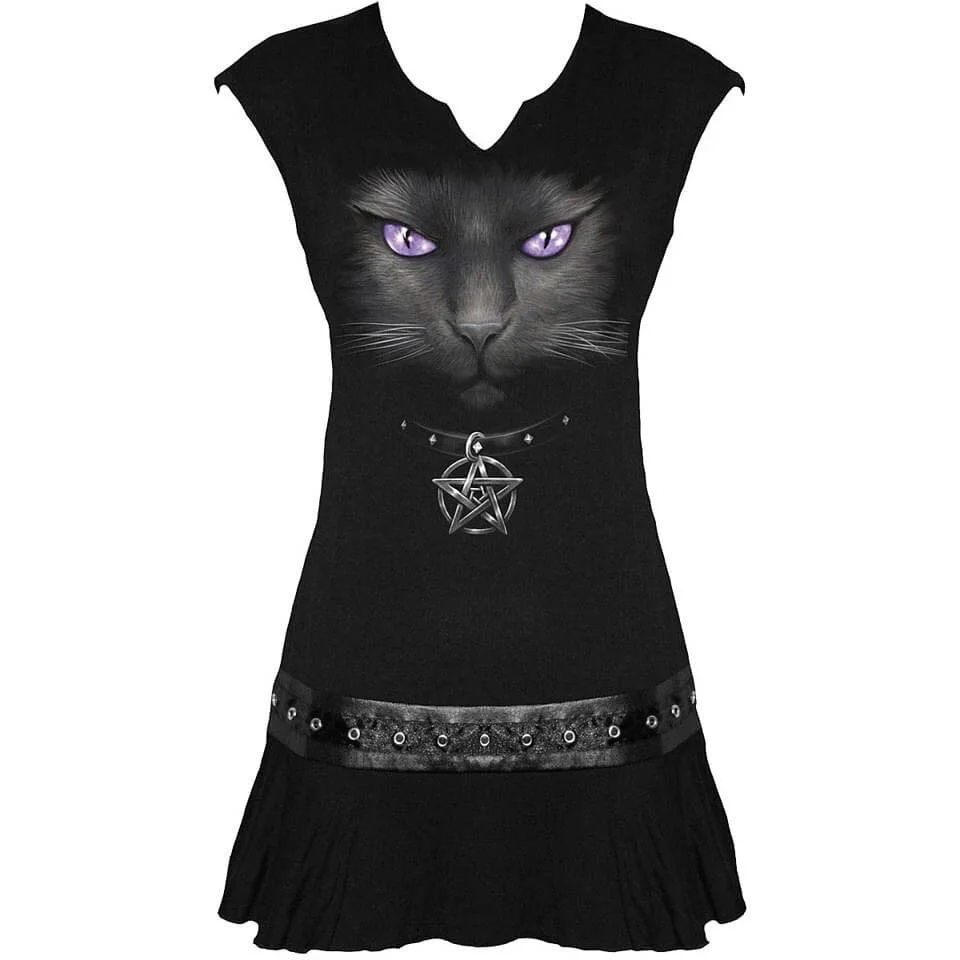 Mini -Robe Spiral pour Femme CAT -Noir - M - Noir Image 1