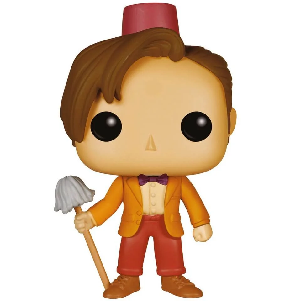 Doctor Who 11th Doctor avec Fez & Balai Limited Edition Pop! Vinyl Image 1