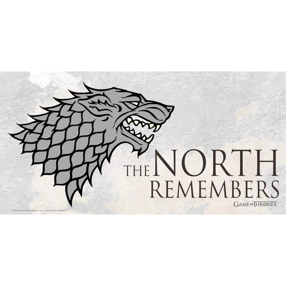 Affiche en Verre Game of Thrones The North Remembers (50 x 25cm) Image 1