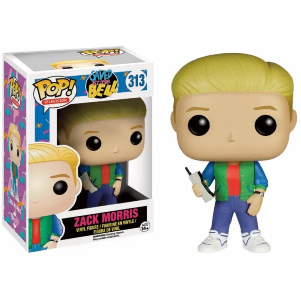 Figurine Funko Pop! Sauvés par le Gong Zack Morris Image 1