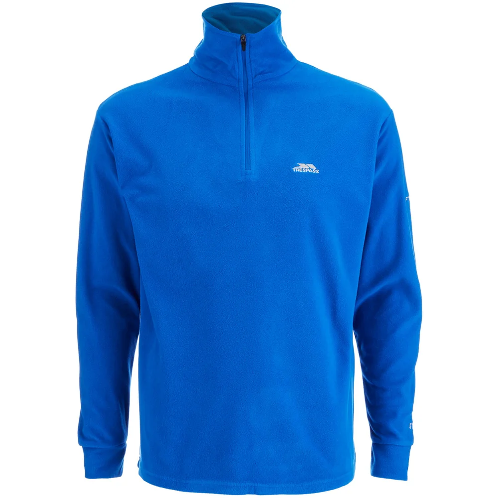 Polaire Trespass "Masonville" pour Homme, demi-Zip- Bleu éléctrique - S - Bleu Image 1