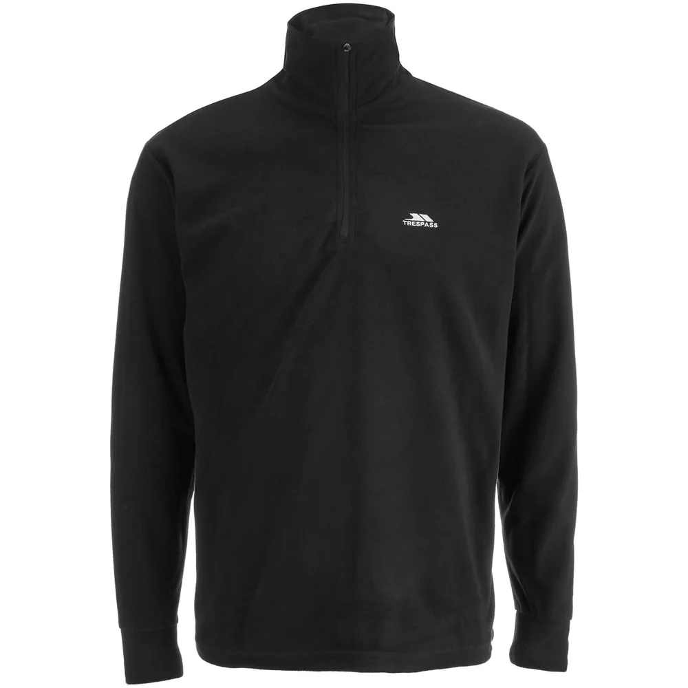 Polaire Trespass "Masonville" pour Homme, demi-Zip- Noir - S - Noir Image 1