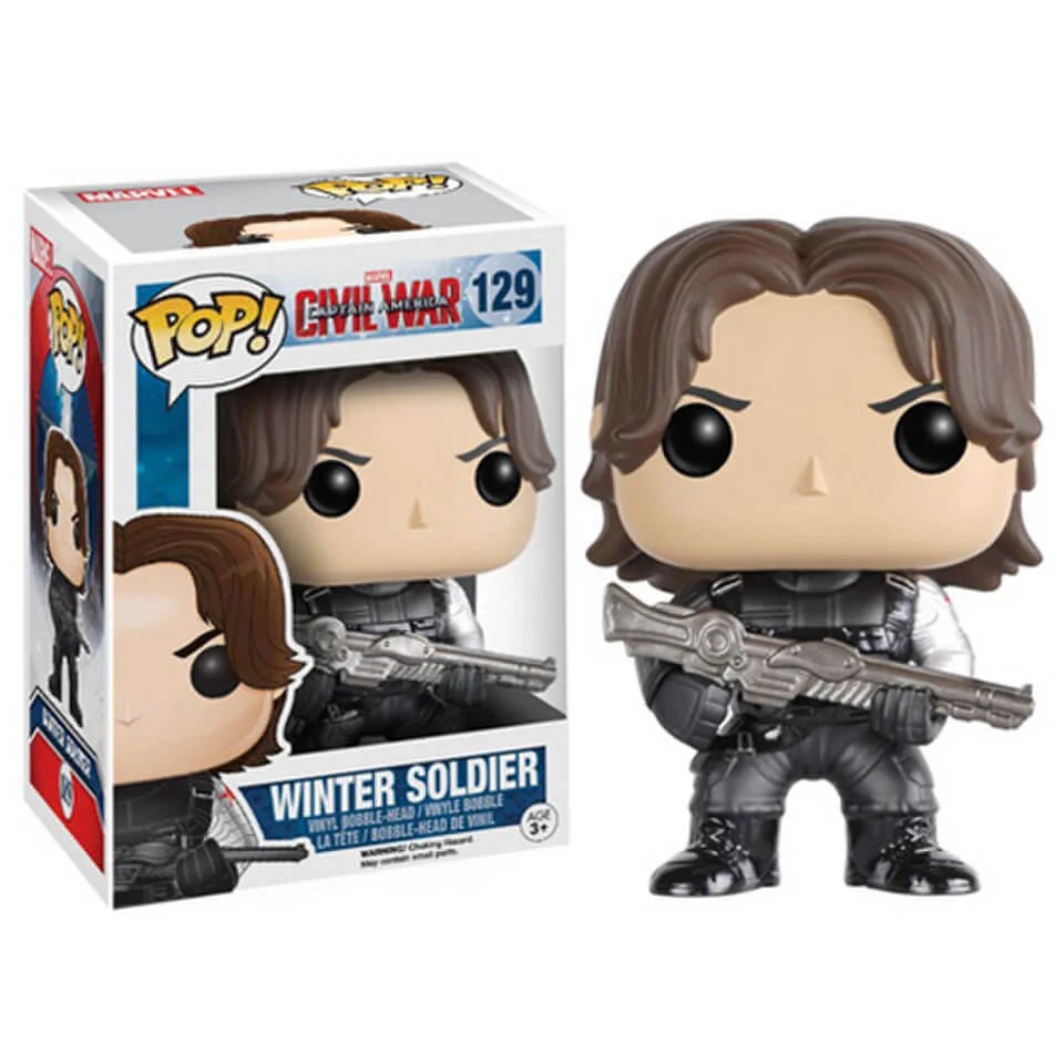 Figurine Pop! Vinyl Captain America : Le Soldat de l'hiver Marvel Image 1