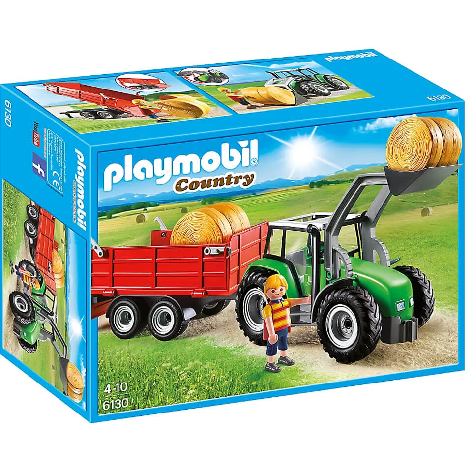 Tracteur avec pelle et remorque -Playmobil (6130) Image 1