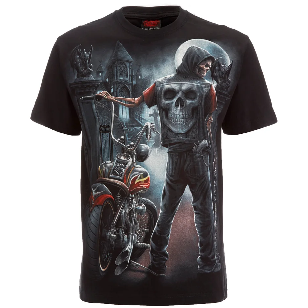 T-Shirt Homme Spiral Night Church -Noir - L - Noir Image 1