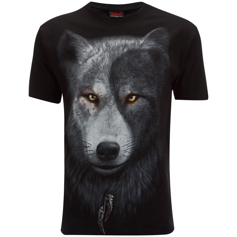 T-Shirt Homme Spiral Wolf Chi -Noir - S - Noir Image 1