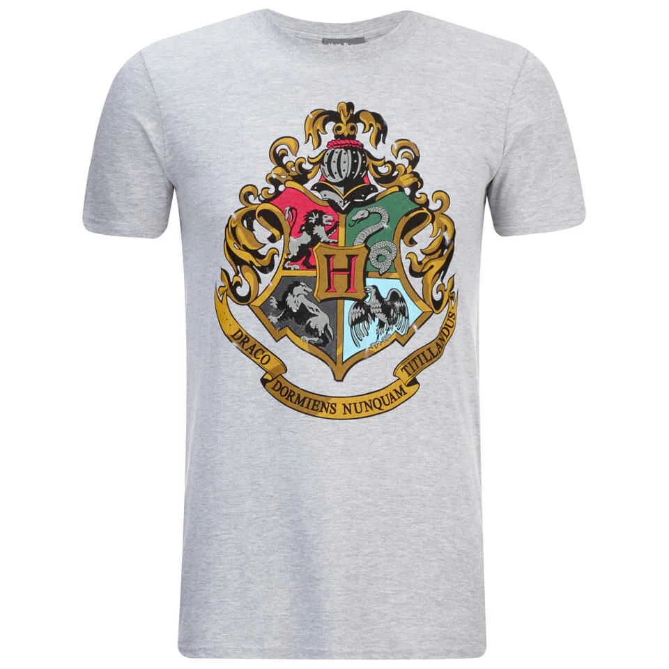 T-Shirt Femme Blason Poudlard - Harry Potter - Gris - S - Gris Image 1