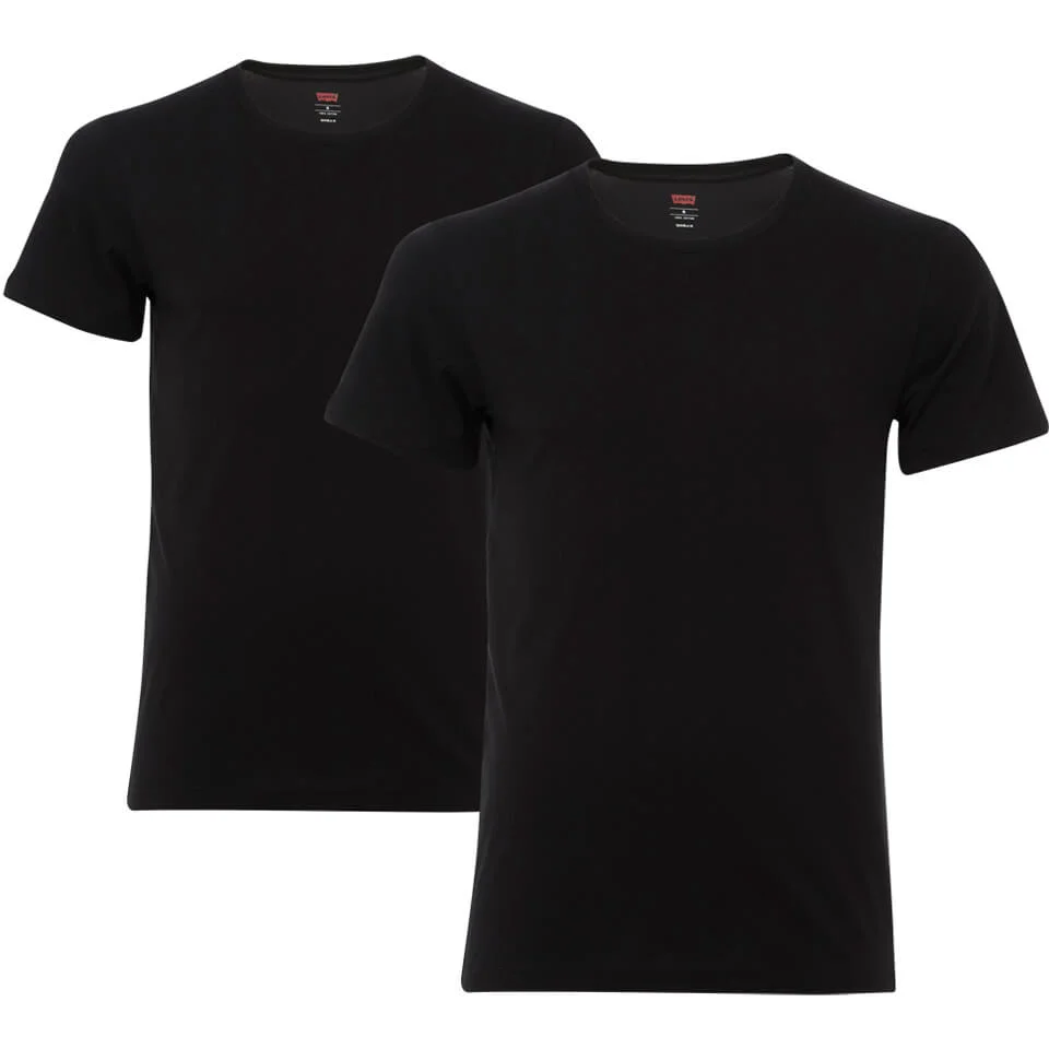 Lot de 2 T-Shirts à Col Rond Hommes Levi's - Noir - S - Noir Image 1