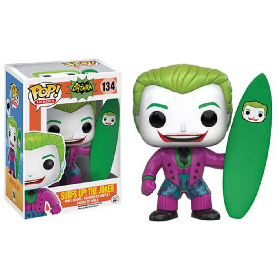 Figurine Pop! Batman Classic 1966 TV Series Surfs Up Joker Image 1