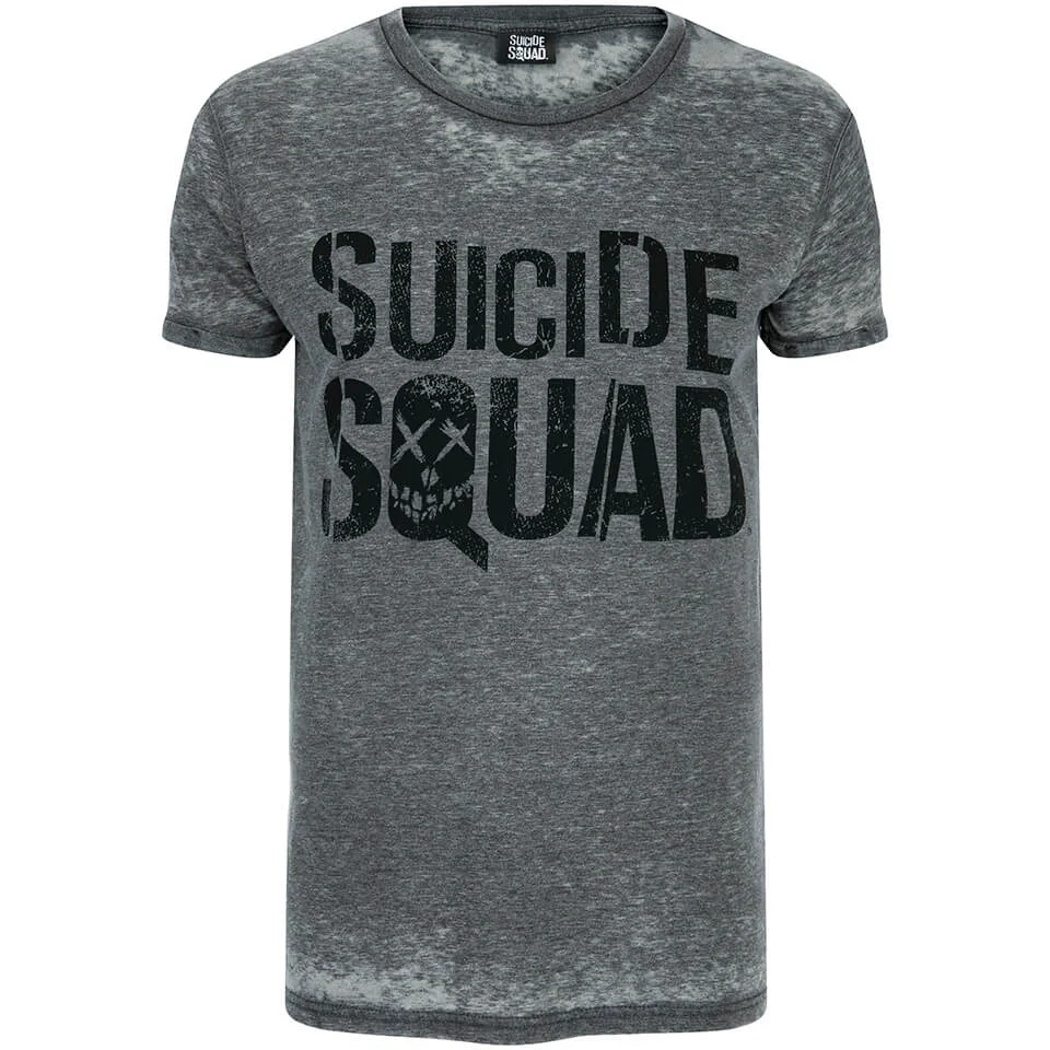 T-Shirt Homme DC Comics Logo Suicide Squad - Gris - S - Gris Image 1