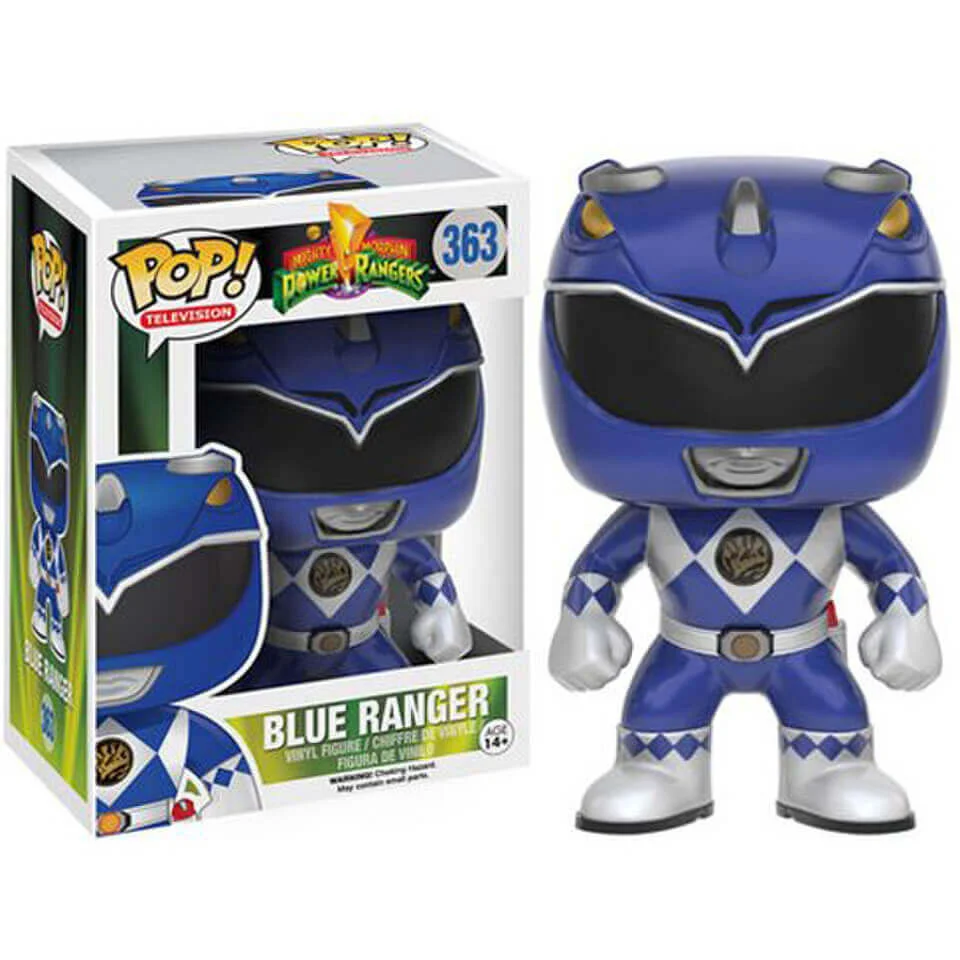Power Rangers : Mighty Morphin Ranger Bleu Figurine Funko Pop! Image 1