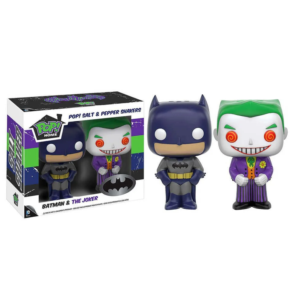 Salière et Poivrière Pop! Home Batman et Joker Image 1