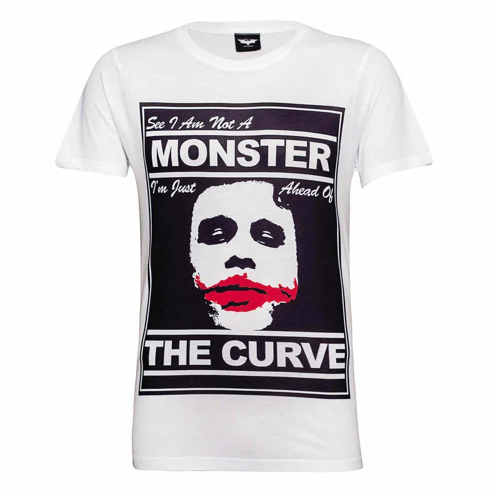 T-Shirt Homme DC Comics Batman Le Joker The Curve - Blanc - S - Blanc Image 1