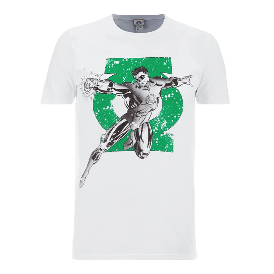 T-Shirt Homme DC Comics Green Lantern Punch - Blanc - S Image 1