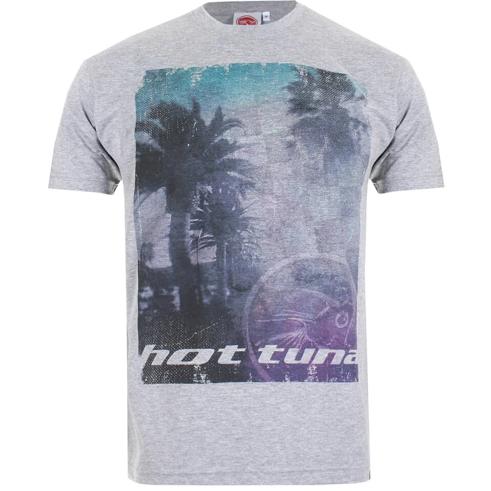 T-Shirt Homme Hot Tuna Palm Graphic -Gris Chiné - S - Gris Image 1