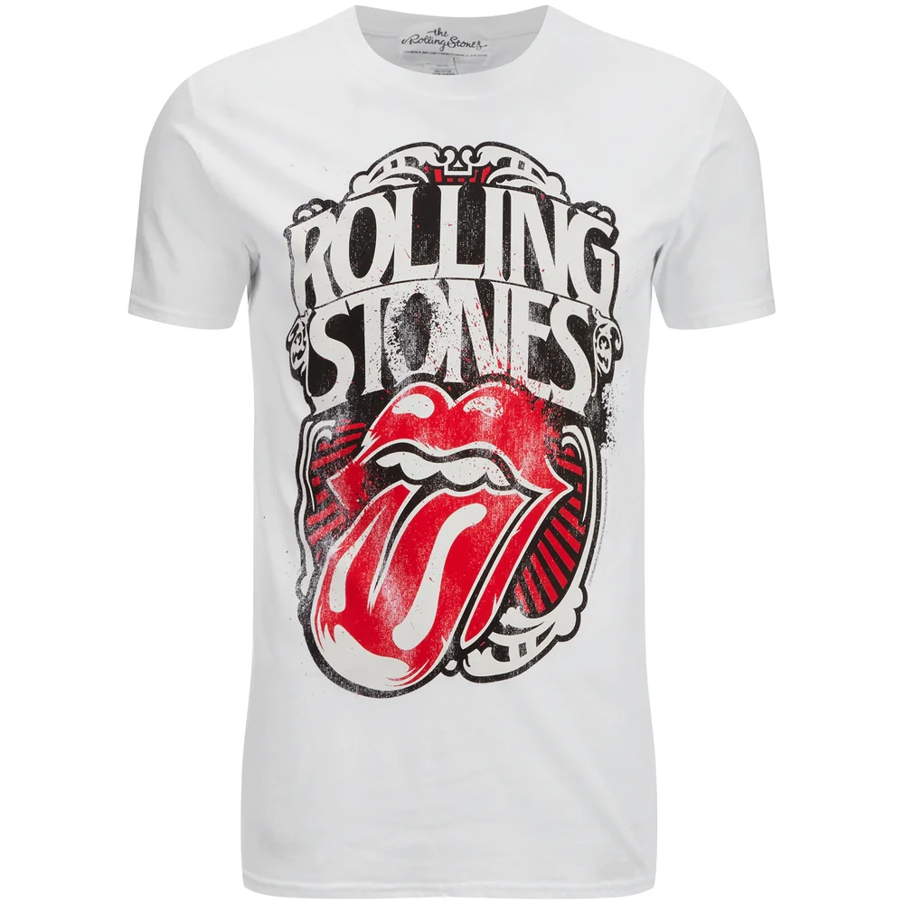 T-Shirt Homme Rolling Stones Logo Tongue - Blanc - S Image 1