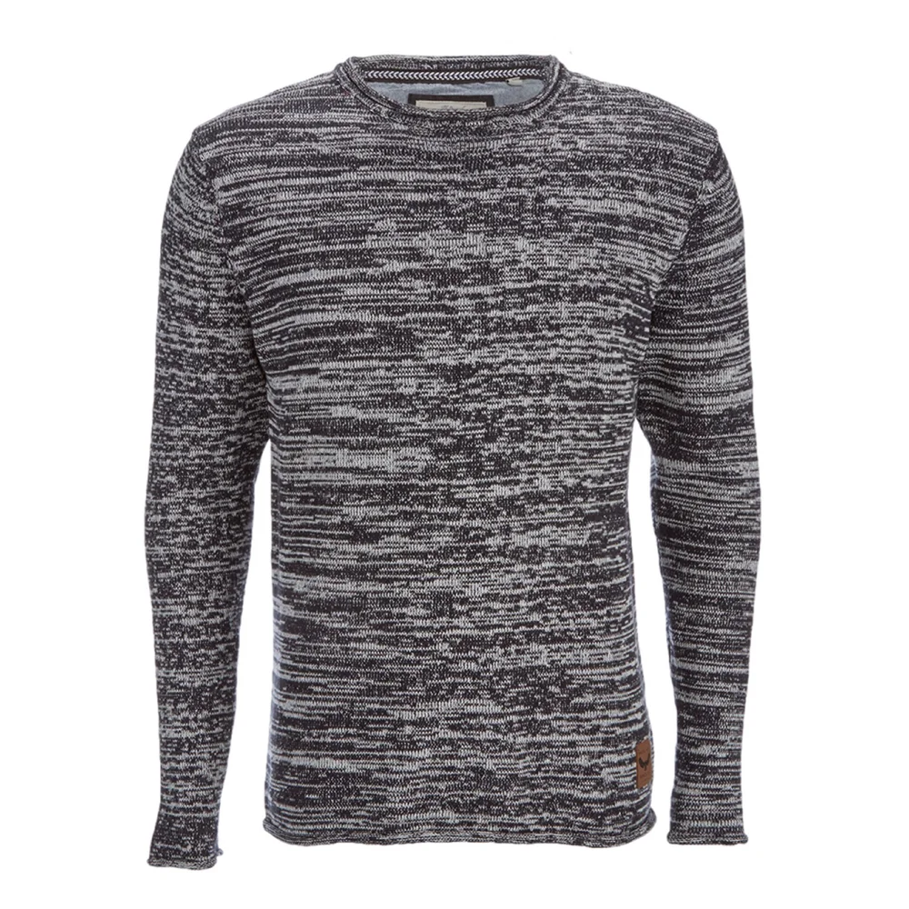 Pull Brave Soul pour Homme Boren -Marine Chiné - S - Bleu Image 1