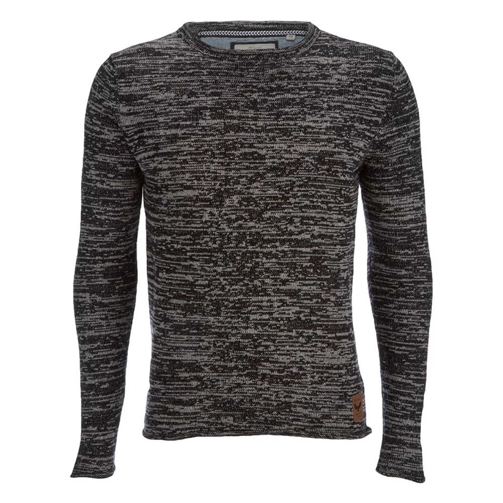 Pull Brave Soul pour Homme Boren Chiné -Noir - S - Noir Image 1